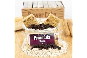 Foodtastic Power Cake Rosine (10 x 120g) | leckere, saftige Haferriegel | handgemachte Flapjack Energieriegel aus Haferflocken