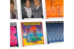 Hudson Hi-Fi LP Vinyl Record Wall Display Shelves - Display Your Daily Listening in Style - White Pearl - Six Pack