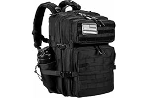 LHI Military Style Tactical Backpack 45L with Molle System - Waterproof for Hiking, Survival, Camping & Outdoor