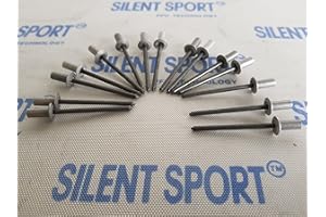 SILENT SPORT PREMIUM Lot de 15 rivets spéciaux étanches au gaz pour silencieux d'échappement