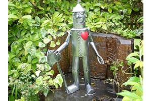 PGONA Vintage Style Wizard Of Oz Tin Man Garden Statue Ornament Home Decor Gift