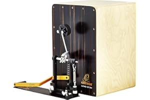 Ortega Guitars Stomp Box Cajon Bundle - Piede Destro - Con cajon e Pedale - Strumento musicale - Legno Ammara e Betulla Baltica (OSTBCJ-BU)