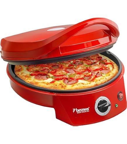 Four à Pizza Cecotec Fun Pizza&Co 1800W - Plaques Rockstone, Ø31cm, Thermostat Réglable, Minuterie 30min