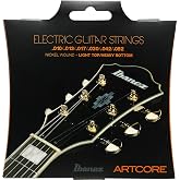 IBANEZ Tel seti E-Gitar Artcore Nikel Wound 6 telli - Yarı Hollow Bodys i&ccedil;in/Light top heavy bottom 10-52 (IEGS62)