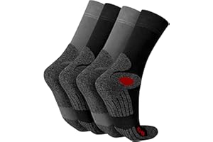 Celodoro Damskie i męskie skarpety trekkingowe (4 pary), skarpety robocze z podeszwą frotte