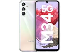 Samsung Galaxy M34 5G (Prism Silver,6GB,128GB)|120Hz sAMOLED Display|50MP Triple No Shake Cam|6000 mAh Battery|4 Gen OS Upgra