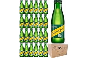 mynutri Schweppes Canada Dry Ginger Ale in Glass Bottle 125ml (Pack of 24)