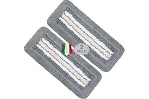 Okaei 2 pezzi di fodera per tergipavimenti (40 CM) - Fodera per tergipavimenti con proprietà di scorrimento ottimali per un lavoro ergonomico - Grigio