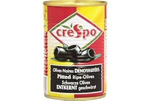 Crespo Olives Noires Dénoyautées la Boîte 387 g
