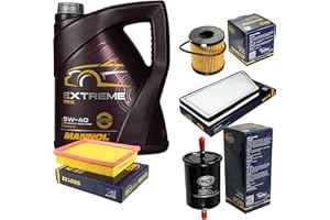 DIEDERICHS Filter Set Inspektionspaket 5 Liter MANNOL Motoröl Extreme 5W-40 API SN/CF SCT Germany Innenraumfilter Luftfilter Ölfilter Kraftstofffilter