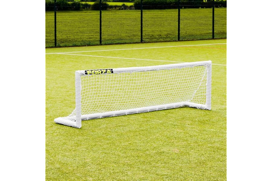 FORZA PVC Mini Hockey Goal [8ft x 2.5ft] – Weatherproof, Lightweight And Freestanding Hockey Goal For Training - Easy to Assemble!