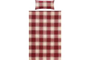 ‎REDBEST REDBEST Bettwäsche Biber rot Größe 1x 155x220 cm + 1x 40x80 cm