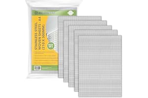 BLOSTM Drahtgitter Fliegengitter Aus Edelstahl Edelstahl Gitter Metall Netz 210 X 300mm Maschendraht Filtersieb Blatt Filtrationstuch - 5 Stück