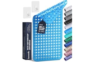 Homerella Halkskyddsmatta Badkar 88x39cm BPA-fri - inkl. 2 Krokar