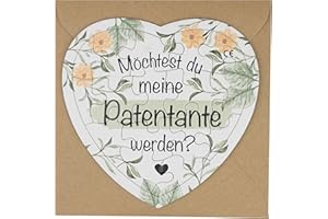‎VON RAFENSTEIN Von Rafenstein - Patentante Fragen Puzzle in Herzform - Willst du unsere Patentante Werden Geschenk mit Briefumschlag - Beste Patentante Geschenk aus Deutschland