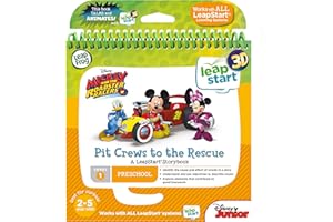 LeapFrog Leapstart Nursery: Mickey and The Roadster Racers Pit Crews To The Rescue Story Book (3D Enhanced)