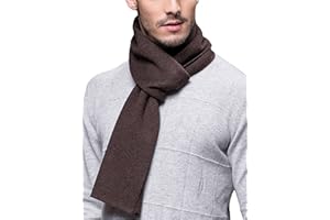WANYING Echarpe Homme Femme Automne Hiver 6% Laine Super Chaud Classique - 180 * 30 cm Couleur Uni