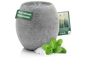 CozyNature bastuägg av naturlig täljsten | bastutillbehör | värmebeständig aromskål för avkopplande bastuinfusioner