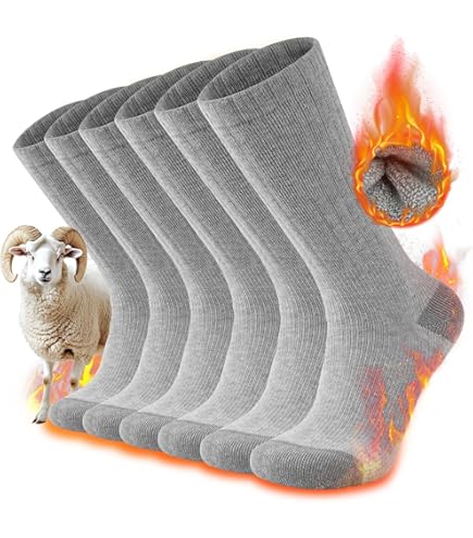 Reamphy Lot De 3 Paires De Chaussettes Thermiques épaisses Et