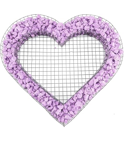 2 Stück Herz-Pflanzengitter Aus Eisen | 31,5x23cm | Schwarz | Mit 100 Pflanzenclips