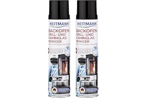 HEITMANN Środek do czyszczenia piekarnika, grilla i szkła kominkowego: aktywna pianka do czyszczenia uporczywych zabrudzeń - środek do czyszczenia kominka - środek do czyszczenia pieców - dobra
