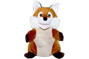 BAUER SPIELWAREN Heinrich Bauer - 11833 - Marionnette à Main Renard en Peluche - Marron/Noir