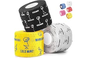 ‎WARM BODY COLD MIND WARM BODY COLD MIND Hook Grip Tape für Gewichtheben - Weightlifting Tape für Crossfit, Krafttraining, Sporttape, Baumwolle Thumb Tape, Daumen Tapen