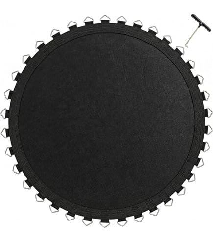 Salto Tappeto Di Ricambio Per Trampolino Rotondo 366 Cm - 80 Occhielli, Per Molle Da 17,8 Cm, Portata 180 Kg
