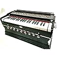 INDIAN MAHARAJA Harmonium No. 5200n - 9 Stop - Sangeeta - 3½ Octave - With Coupler, Come with Book & Bag - Tuned to A440 - Mahogany Color