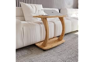 sugodesign Beistelltisch Couch, mit Rollen, Laptoptisch für Couch, Kleiner Wohnzimmertisch, Sofatisch in stylischer Holz-Optik, Kleiner Couchtisch fürs Wohnzimmer, Side Table, Arasta