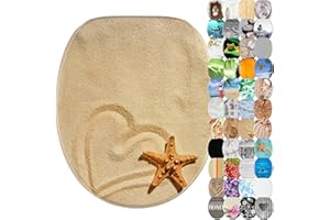 Sanilo Deska sedesowa wolnoopadająca, wysokiej jakości deska sedesowa z drewna I deska sedesowa z różnymi motywami (piaskowa)