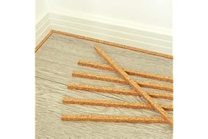 SPD UK Cork Expansion Flooring Underlay Gap Insert Strips - 600mm x 13mm x 7mm - (Coverage Length: 18 Meters) - Pack of 30