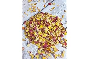 Fun Floral Fusions Biodegradable Confetti - 1 Litre 10/12 Guests Large Petals Wedding Confetti Dried Flower Petals Dried Rose Petals