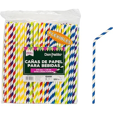 250 Cannucce Di Carta Nere Ecologiche – Biodegradabili 14 Cm, Idee Per Feste E Cocktail, Plastic Free - 2