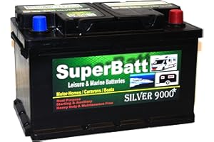 Deep Cycle Leisure Battery 12V 75AH SuperBatt LM75 Battery Caravan Motorhome, Marine Boat
