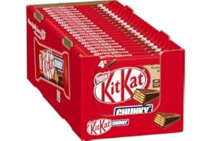 KIT KAT NESTLÉ KITKAT CHUNKY barritas de chocolate con leche caja 20 unidades de pack (4x40g)