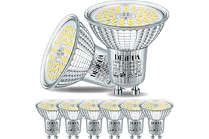 DEIFUA GU10 LED Lampe Kaltweiss 6000K 9W 1150 Lumen Ersetzt 120W PAR16 Halogen Leuchtmittel, 6er-Pack, Nicht Dimmbar Reflektorlampen, Flimmerfrei Strahler, Abstrahlwinkel 120° Spot Birnen