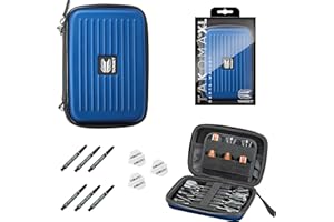 TARGET / GOKARLI Target Takoma XL Blau Wallet Darttasche Dartcase Dartbox & 2 Set Pro Grip Shaft IM Schwarz & GOKarli Flights