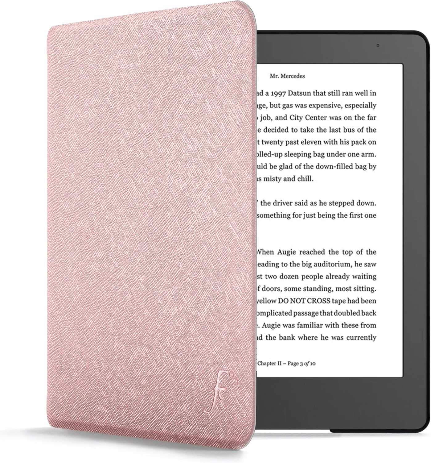 Forefront Cases Funda para Kobo Aura Edition 2 (Modelo: N236, 2016) - Delgado, Ligera y Protectora Funda para Kobo Aura Edition 2 (6") - Smart Auto Sueño Estela Función (Carcasa) - Oro Rosa