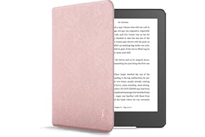 Forefront Cases Funda para Kobo Aura Edition 2 (Modelo: N236, 2016) - Delgado, Ligera y Protectora Funda para Kobo Aura Edition 2 (6") - Smart Auto Sueño Estela Función (Carcasa) - Oro Rosa