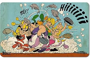 Logoshirt® Asterix I Asterix & Obelix I Fish-fight I Breakfast board I Chopping board I 23x14cm I Dishwasher safe & heat resistant I Licensed original design