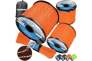 Aystkniet 750LB Paracord Rope, 11 Strands Parachute Cord 31M / 100FT, 4mm Reflective Tactical Rope | Ideal for Paracord Bracelet Kit, DIY, Crafting, Camping, Survival, Outdoor and Home Improvement