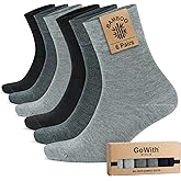 GoWith 6'lı Bambu Premium Siyah - Renkli Dikişsiz Kutulu Nefes Alabilir Klasik Erkek - Kadın &Ccedil;orap 3560