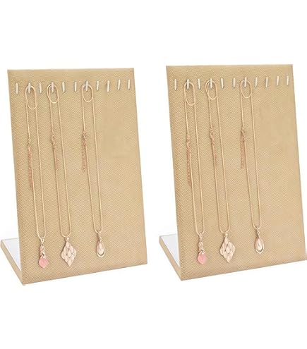 Présentoir à Bijoux En Bois Pour Colliers, Bracelets, Pendentifs, Bijoux, Supports De Table, Présentoir Pour Colliers, Chaînes, Bracelets, Pendentifs (noir