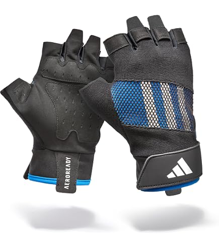 Adidas Essential Trainingshandschuhe - feuchtigkeitsabsorbierende Aeroready Technologie gepaart mit Einer äußerst komfortablen, strapazierfähigen Handinnenfläche aus Velourlederimitat | Größe XS 18-19cm - Belüftetes Velourslederimitat