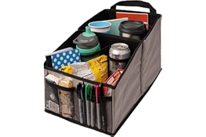 Lusso Gear Car Seat Organizer for Front or Backseat Great for Adults & Kids Featuring 8 Storage Compartments for Toys, Magazines, Tissues, Maps, Books, Documents, Games & More