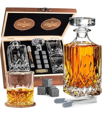 KADAX Elegante Decanter Per Whisky Da Uomo, Classico Decanter Per Vino