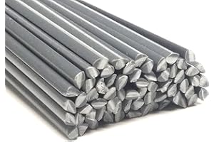 AZ-REPTEC Alambre de soldadura de plástico PVC-U duro 4mm Triangulares Gris 25 barra