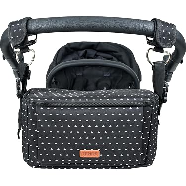 Borsa Fasciatoio BEBECOOL Elegante E Pratica: 11 Tasche, Tracolla Regolabile E Clip Per Passeggino - Colore Nero