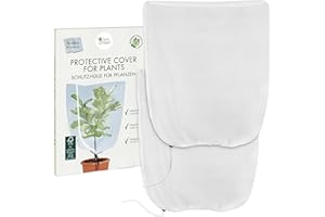 OwnGrown 2X Protección de Invierno para Plantas: Malla Protectora Transpirable y translúcida para Plantas - Protección de Invierno para Plantas en macetas - Protección contra Las heladas